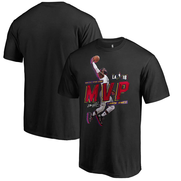 Cleveland Cavaliers LeBron James Fanatics Branded 2018 All Star Game MVP Rise T-Shirt Black,We sell and wholesale Cleveland Cavaliers LeBron James Fanatics Branded 2018 All Star Game MVP Rise T-Shirt Black on line form chian!